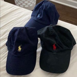 3 polo Ralph Lauren ball caps